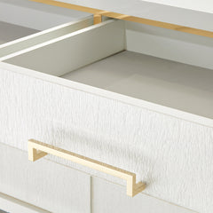 Palm Gate Cloud White Media Cabinet - Ornate Home