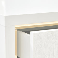 Palm Gate Cloud White Media Cabinet - Ornate Home