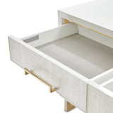 Palm Gate Cloud White Media Cabinet - Ornate Home