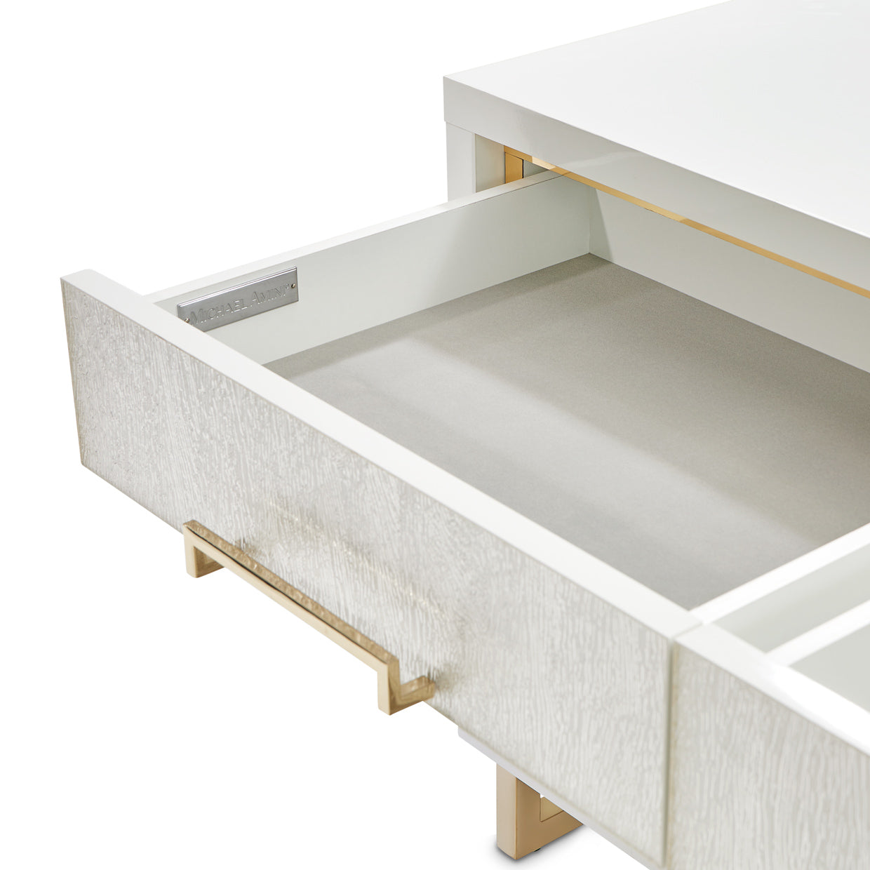 Palm Gate Cloud White Media Cabinet - Ornate Home