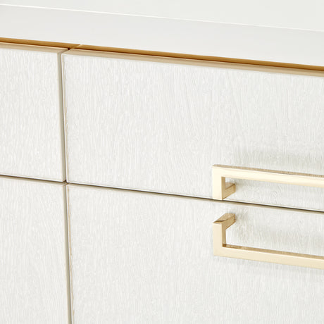 Palm Gate Cloud White Media Cabinet - Ornate Home