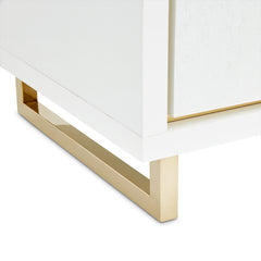 Palm Gate Cloud White Nightstand - Ornate Home