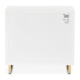 Palm Gate Cloud White Nightstand - Ornate Home