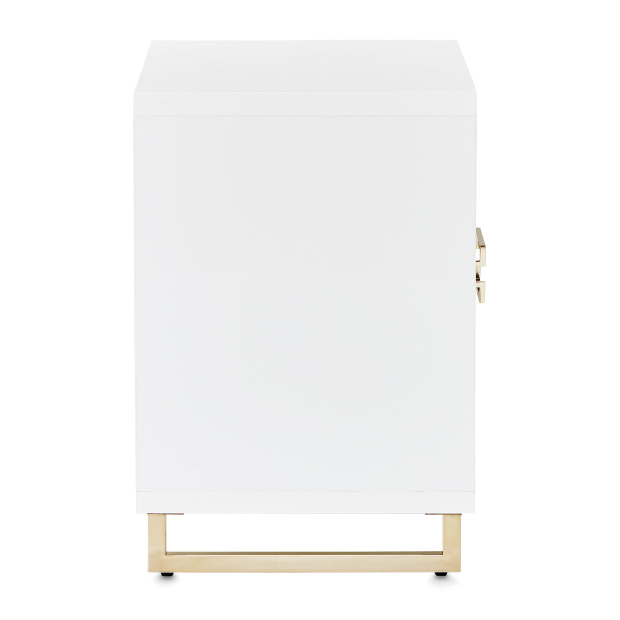 Palm Gate Cloud White Nightstand - Ornate Home