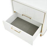 Palm Gate Cloud White Nightstand - Ornate Home
