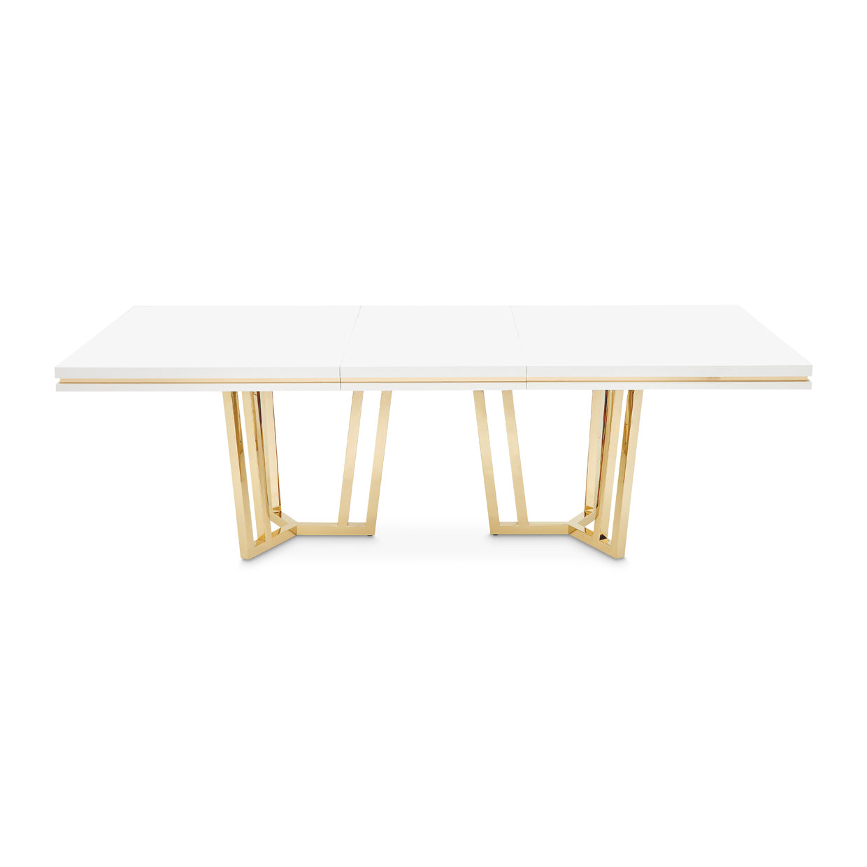 Palm Gate Cloud White Rectangular Dining Table - Ornate Home