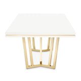 Palm Gate Cloud White Rectangular Dining Table - Ornate Home