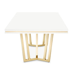 Palm Gate Cloud White Rectangular Dining Table - Ornate Home