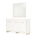 Palm Gate Cloud White Sideboard with Mirror - Ornate Home