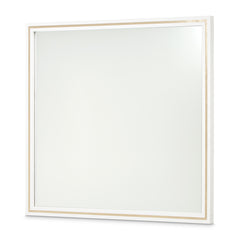 Palm Gate Cloud White Wall Mirror - Ornate Home