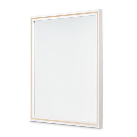 Palm Gate Cloud White Wall Mirror - Ornate Home