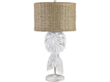 Palm Shores White/Tan Table Lamp (Set of 2) - Ornate Home
