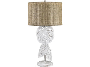 Palm Shores White/Tan Table Lamp (Set of 2) - Ornate Home