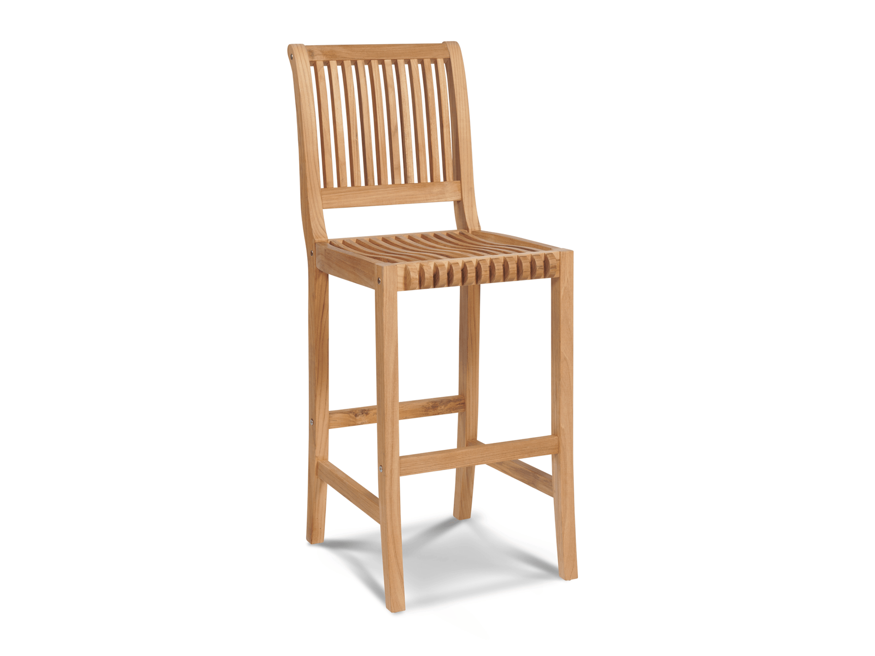 Palm Teak Outdoor Bar Height Dining Chair - Ornate Home