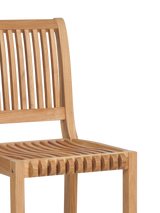 Palm Teak Outdoor Bar Height Dining Chair - Ornate Home