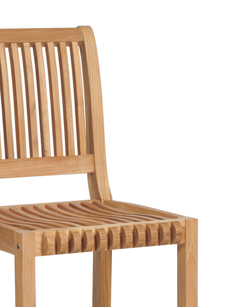 Palm Teak Outdoor Bar Height Dining Chair - Ornate Home