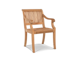 Palm Teak Outdoor Dining Armchair - Ornate Home