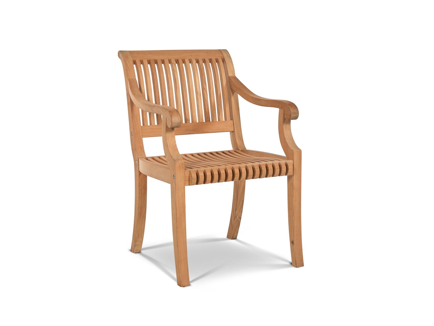 Palm Teak Outdoor Dining Armchair - Ornate Home