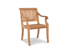 Palm Teak Outdoor Dining Armchair - Ornate Home