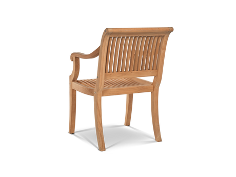 Palm Teak Outdoor Dining Armchair - Ornate Home