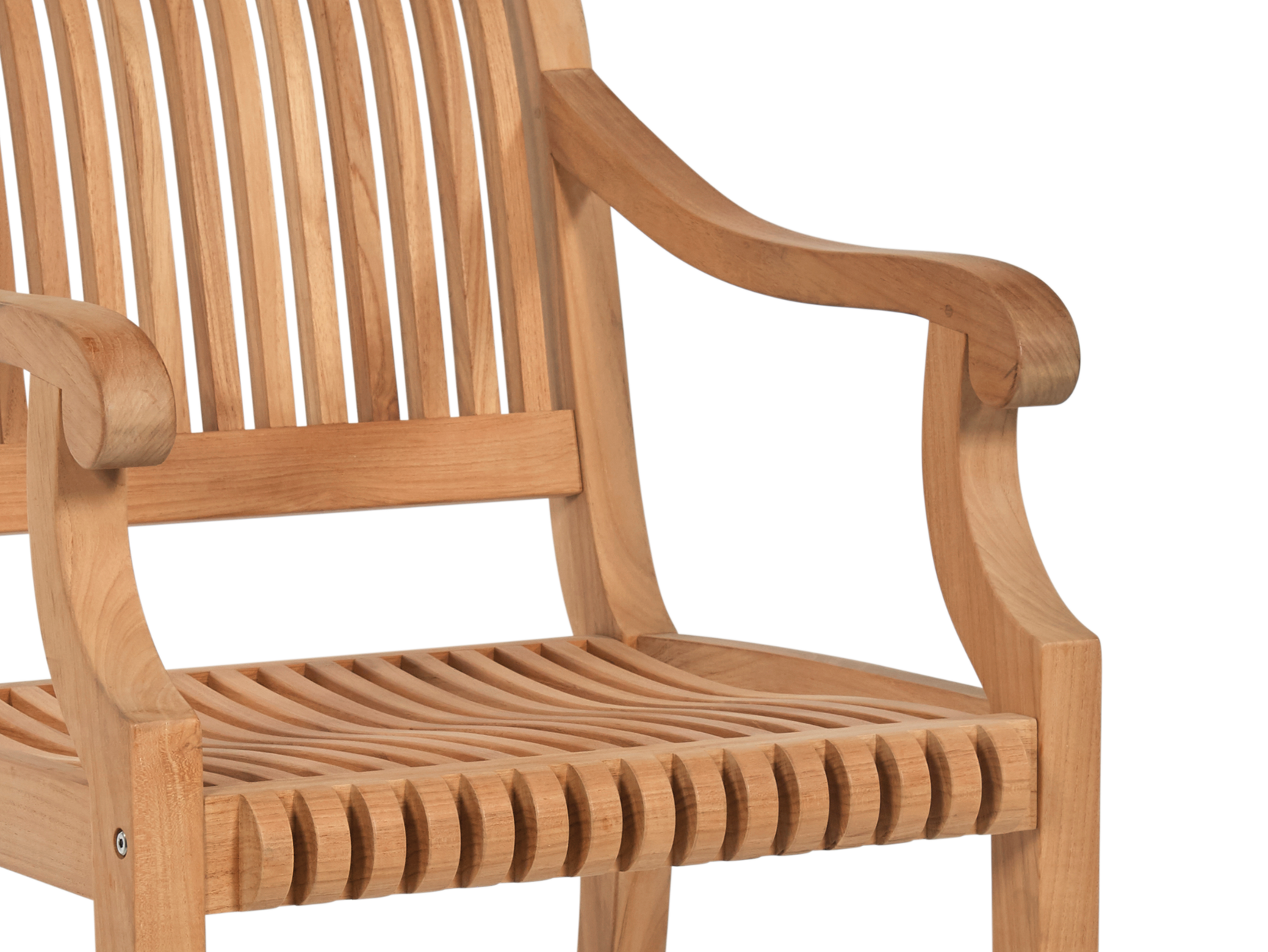 Palm Teak Outdoor Dining Armchair - Ornate Home