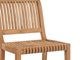 Palm Teak Outdoor Dining Chair - Ornate Home