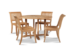 Palm Teak Outdoor Dining Chair - Ornate Home