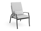 Palma Black/Gray Outdoor Dining Chair - Ornate Home