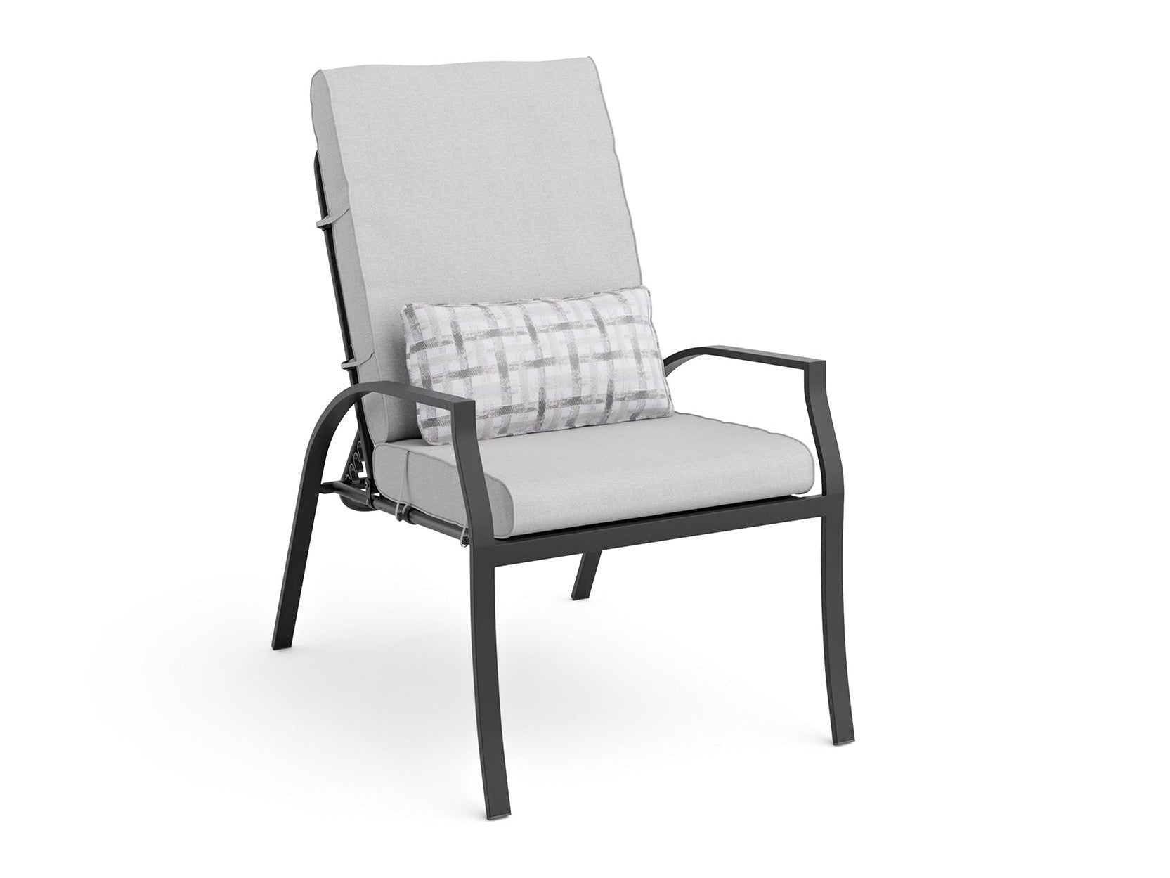 Palma Black/Gray Outdoor Dining Chair - Ornate Home