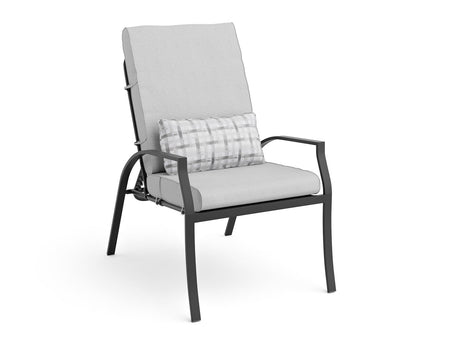 Palma Black/Gray Outdoor Dining Chair - Ornate Home