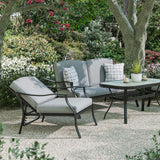 Palma Black/Gray Patio Set - Ornate Home