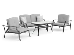 Palma Black/Gray Patio Set - Ornate Home