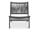 Palma Black Outdoor Lounge Chair - Ornate Home