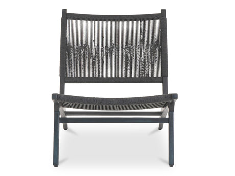 Palma Black Outdoor Lounge Chair - Ornate Home