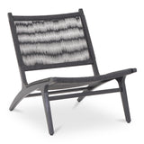 Palma Black Outdoor Lounge Chair - Ornate Home