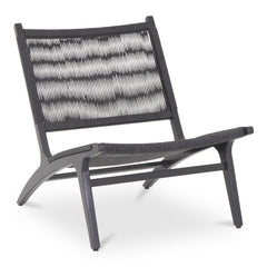 Palma Black Outdoor Lounge Chair - Ornate Home