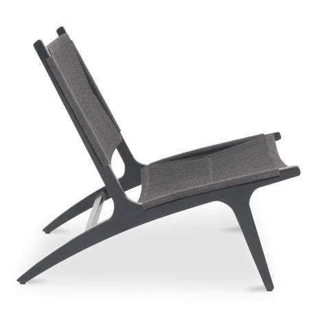 Palma Black Outdoor Lounge Chair - Ornate Home