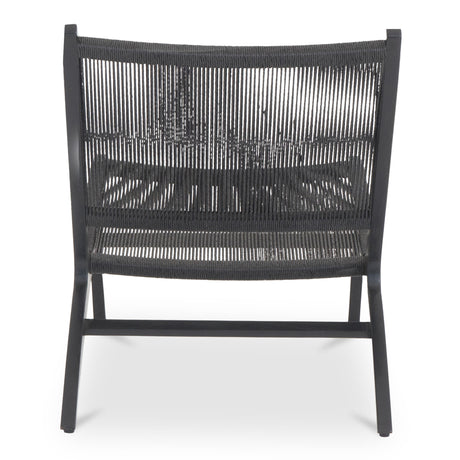 Palma Black Outdoor Lounge Chair - Ornate Home