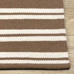 Palma Coconut Brown/Ivory 5'x8' Performance Rug - Ornate Home