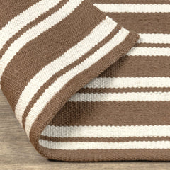 Palma Coconut Brown/Ivory 9'x12' Performance Rug - Ornate Home