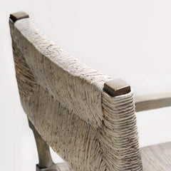 Palma Light Grey Wash/Rustic Grey Arm Chair - Ornate Home