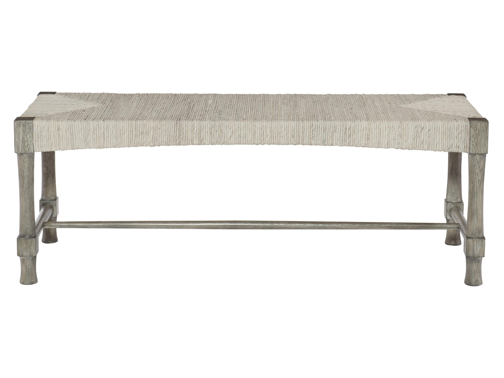 Palma Rustic Grey/Light Gray Wash Bench - Ornate Home