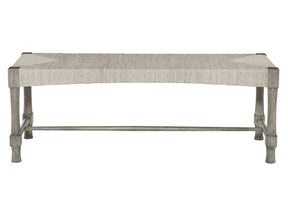 Palma Rustic Grey/Light Gray Wash Bench - Ornate Home