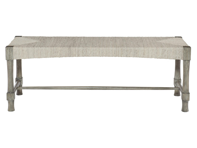 Palma Rustic Grey/Light Gray Wash Bench - Ornate Home