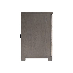 Palma Rustic Grey/Light Grey Nightstand - Ornate Home