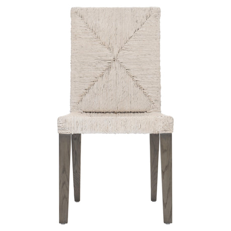 Palma Rustic Grey/Light Grey Wash Fabric Side Chair - Ornate Home