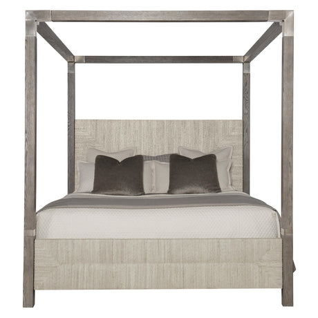 Palma Rustic Grey/Light grey Canopy King Bed - Ornate Home