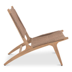 Palma Warm Brown Outdoor Lounge Chair - Ornate Home