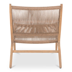 Palma Warm Brown Outdoor Lounge Chair - Ornate Home