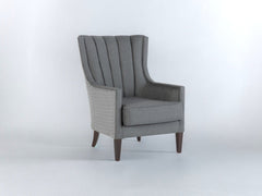 Palmer Corvet Anthracite Accent Armchair - Ornate Home